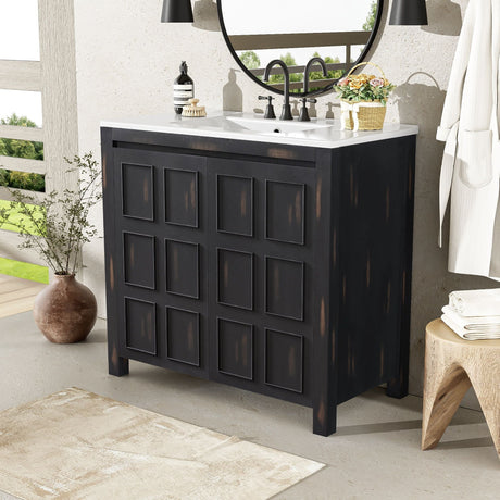 Bathroom Vanity Organizer With Sink, Combo Cabinet Set, Bathroom Storage Cabinet HouseOfZazla