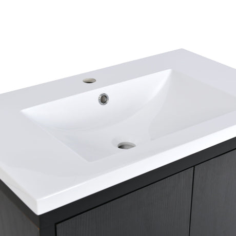 Bathroom Vanity Set With Sink, Combo Cabinet, Bathroom Storage Cabinet, Solid Wood Frame HouseOfZazla