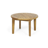 Patio Furniture Set, Outdoor Acacia Wood Patio Club Chair With Table