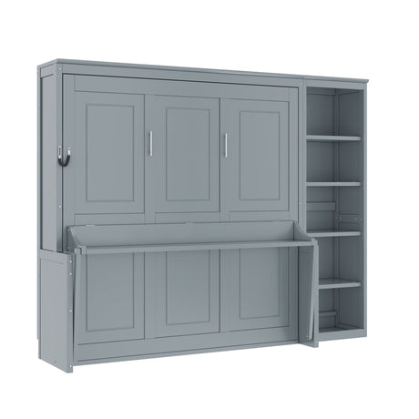 Sturdy Murphy Bed With Desk And Bookshelf HouseOfZazla