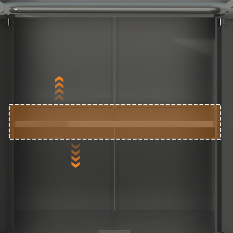 Heavy Duty Metal Garage Storage Cabinet With Wheels Sturdy Tool Organizer HouseOfZazla