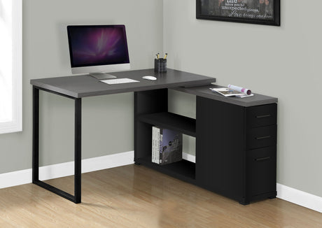L-Shape Computer Desk with Storage Drawers HouseOfZazla