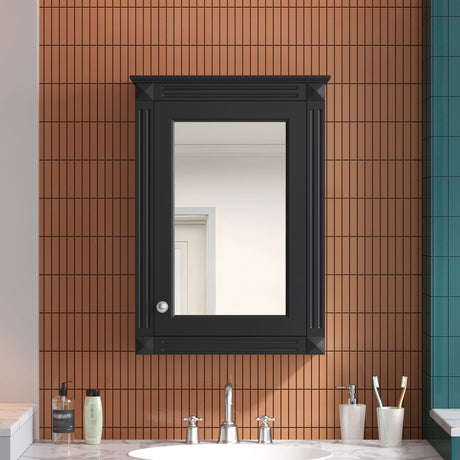 Wall Mounted Bathroom Storage Medicine Cabinet With Mirror HouseOfZazla