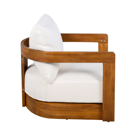 Premium Acacia Wood Outdoor Club Chair HouseOfZazla