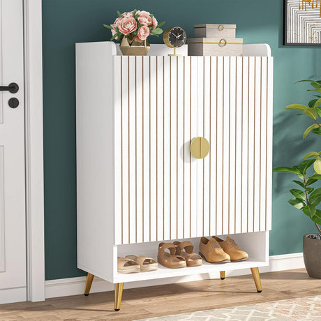 Shoe Cabinet With Doors, 7 Tier Storage Organizer HouseOfZazla