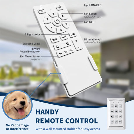 Low Profile Flush Mount Intergrated LED Ceiling Fan With Light And Reversible Quiet Motor HouseOfZazla