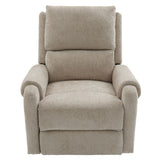 Manual Recliner Massage Chair With Swivel Rocker, 8 Massage Modes, Side Storage Pocket