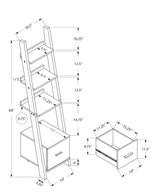 Contemporary Corner Ladder Bookshelf for Office