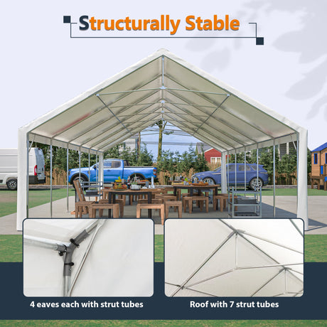 20x40FT Party Tent Heavy Duty, Large Wedding Event Shelters HouseOfZazla