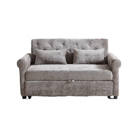 Loveseat Sofa Bed, Pull - Out Couch Sleeper & 2 Pillows HouseOfZazla