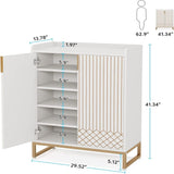 5 Tiers Shoe Storage Organizer With Doors