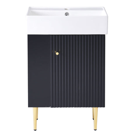 Bathroom Vanity, Combo Cabinet, Bathroom Storage Cabinet, Single Ceramic Sink HouseOfZazla