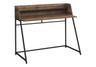 Computer Desk for Home Office with Marble Look and Storage Shelves HouseOfZazla