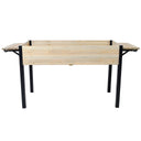 Raised Garden Bed With Metal Legs and Folding Storage Shelf HouseOfZazla