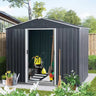 Outdoor Metal Storage Shed With Floor Base HouseOfZazla