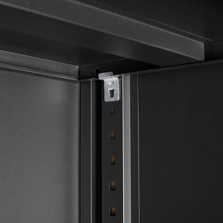 Metal Storage Cabinet With Locking Doors And Adjustable Shelf, Folding Filing Storage Cabinet, Folding Storage Locker Cabinet For Home Office, School, Garage HouseOfZazla