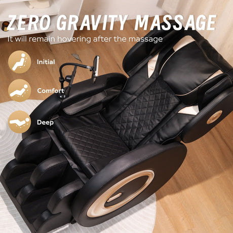 Automatic Massage Chair Recliner With Zero Gravity And Full Body Air Pressure - Black HouseOfZazla