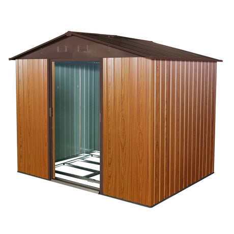 Outdoor Metal Storage Shed With Floor Base HouseOfZazla