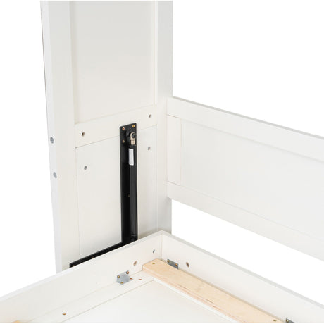 Full Size Murphy Bed With 2 Drawers - Beige HouseOfZazla