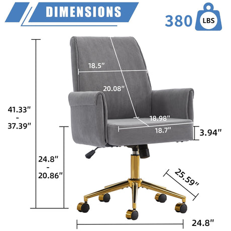 Ergonomic Mid Back Office Chair HouseOfZazla