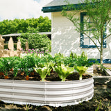 Heavy Duty Galvanized Raised Garden Bed Kit For Vegetables, Flowers & Herbs