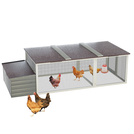 20.93ft² Large Wooden Chicken Coop Outdoor Hen House HouseOfZazla