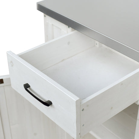 Outdoor Kitchen Island Fir Wood Prep Station HouseOfZazla