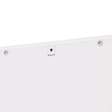 Tall Bathroom Storage Cabinet, 5-Tier Narrow With 2 Doors & Adjustable Shelves, Freestanding - White