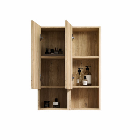 Abay Home Chic Striped Texture Bathroom Storage Cabinet HouseOfZazla