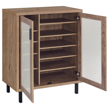 Stagg - 2 Door Shoe Storage Cabinet - Natural HouseOfZazla