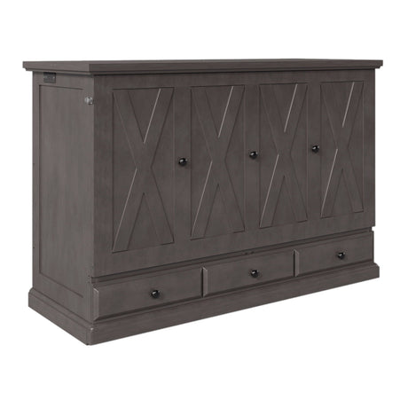 Murphy Bed Chest Cube Cabinet With Charging Station And Large Storage Drawer HouseOfZazla