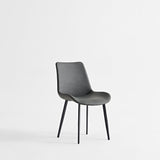 Dining Table Set, Chairs (Set of 2) - Gray