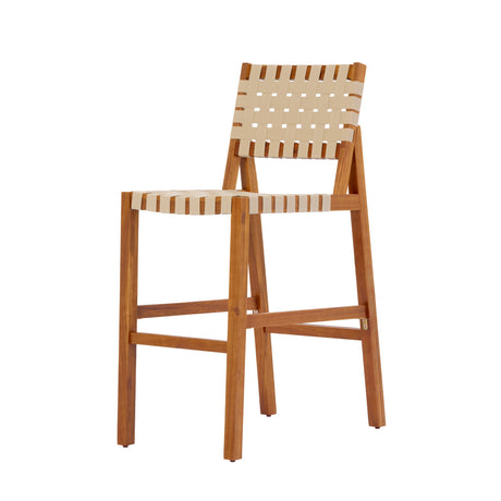 30.5 Inch Seat Height Outdoor Acacia Solid Wood Patio Furniture Set HouseOfZazla