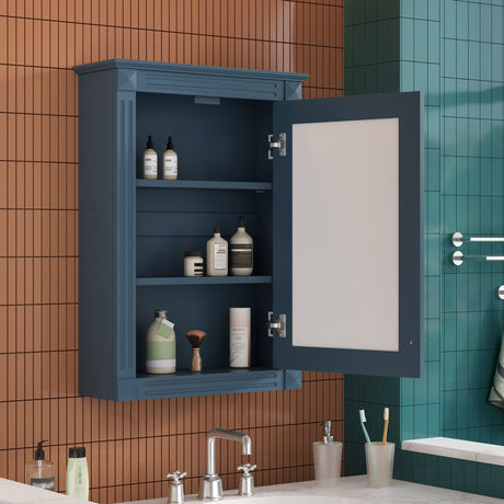 Wall Mounted Bathroom Storage Medicine Cabinet For Over Toilet With Mirror HouseOfZazla