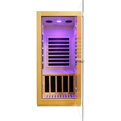 infrared sauna room single room HouseOfZazla