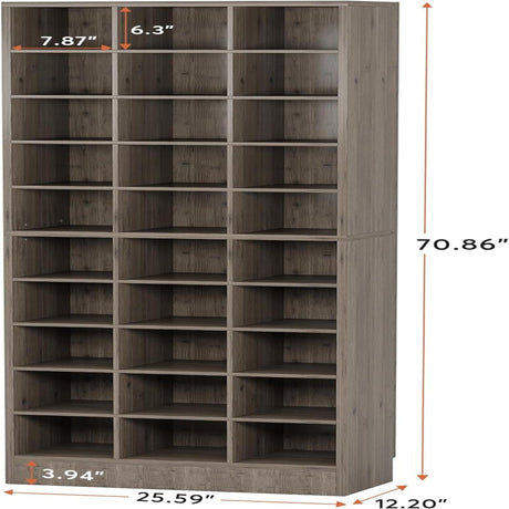 10 Tier Shoe Storage Cabinet With 30 Cubbies HouseOfZazla