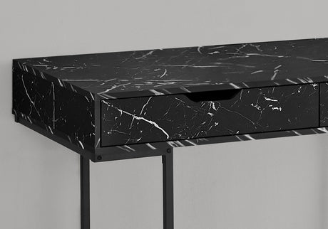 Computer Desk For Home Office, Storage Drawers, Marble Look Contemporary & Modern HouseOfZazla