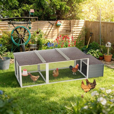 Large Chicken Coop with 20.93 Sq Ft Run HouseOfZazla