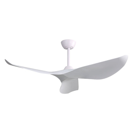 Indoor Ceiling Fan Without Light, 6 Speeds Reversible DC Motor, 3 ABS Blade Ceiling Fan White For Bedroom - White HouseOfZazla