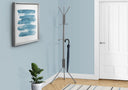 Freestanding Coat Rack with 6 Hooks and Hanging Bar HouseOfZazla