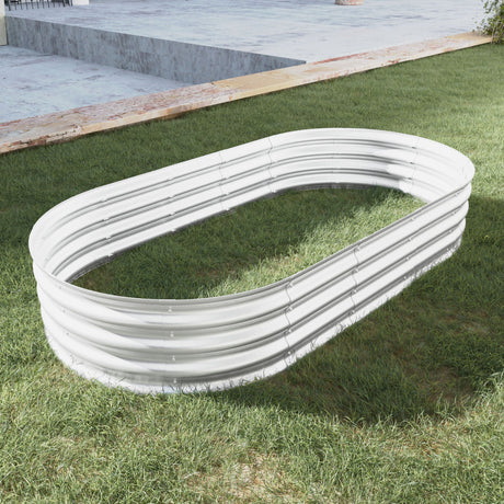 Heavy Duty Galvanized Raised Garden Bed Kit For Vegetables, Flowers & Herbs HouseOfZazla