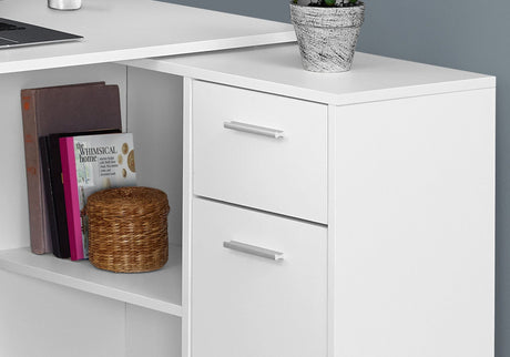Computer Desk, Home Office, Corner, Storage Drawers, L Shape, Contemporary & Modern HouseOfZazla