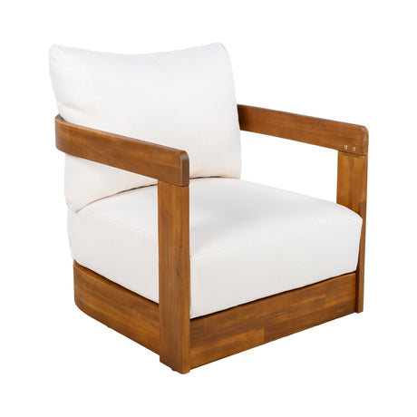 Premium Acacia Wood Outdoor Club Chair HouseOfZazla