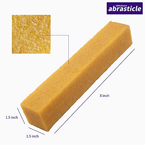 1-1/2" x 1-1/2" x 8" Inch Abrasive Cleaning Eraser Stick, Must Have" Accessory for Sanding Belts & Discs Sandpaper Rough Tape, Skateboard and Shoes, abrasticle