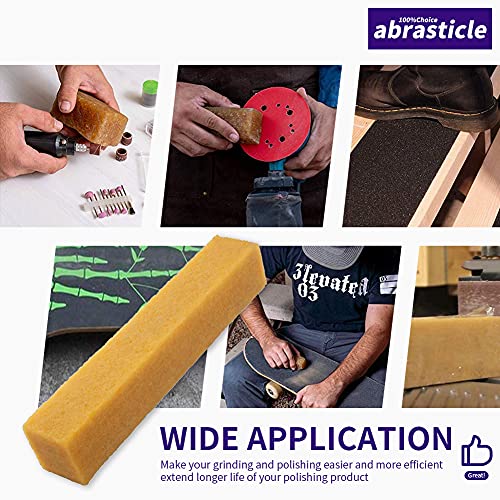 1-1/2" x 1-1/2" x 8" Inch Abrasive Cleaning Eraser Stick, Must Have" Accessory for Sanding Belts & Discs Sandpaper Rough Tape, Skateboard and Shoes, abrasticle