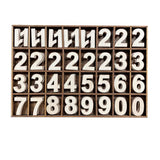 1-1/4 Inch (1.25") 185 Pieces Unfinished Wooden Numbers Blank Wood Clock Numbers Unpainted Calendar Numbers Scrapbooking Crafts Cregugua