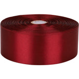 1-1/2 inches 50 Yard Wine red Satin Ribbon for Gift Wrapping, Wedding, Crafts, Christmas,Easter, Floral, Hair, Invitation Decorations and More Clmentp
