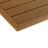 1/12 ft. x 1 ft. Quick Deck Composite Deck Tile Outside Corner Trim in Peruvian Teak (2-Pieces/Box) NewTechWood