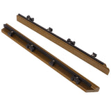 1/12 ft. x 1 ft. Quick Deck Composite Deck Tile Outside Corner Trim in Peruvian Teak (2-Pieces/Box) NewTechWood