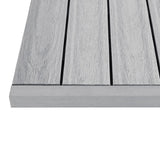 1/12 ft. x 1 ft. Quick Deck Composite Deck Tile Straight Trim in Icelandic Smoke White (4-Pieces/Box) NewTechWood